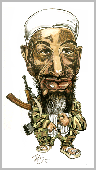 bin laden cartoon. Piece #041 - Bin Laden